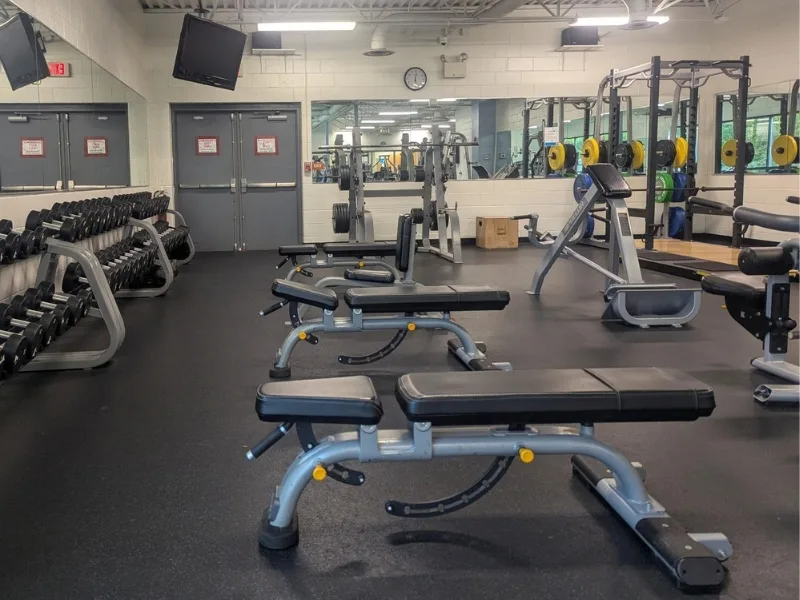 Strength training equipment at Boyertown Y