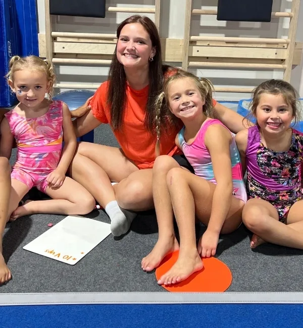 Youth gymnastics class at Haverford Y's Gymnastics Center