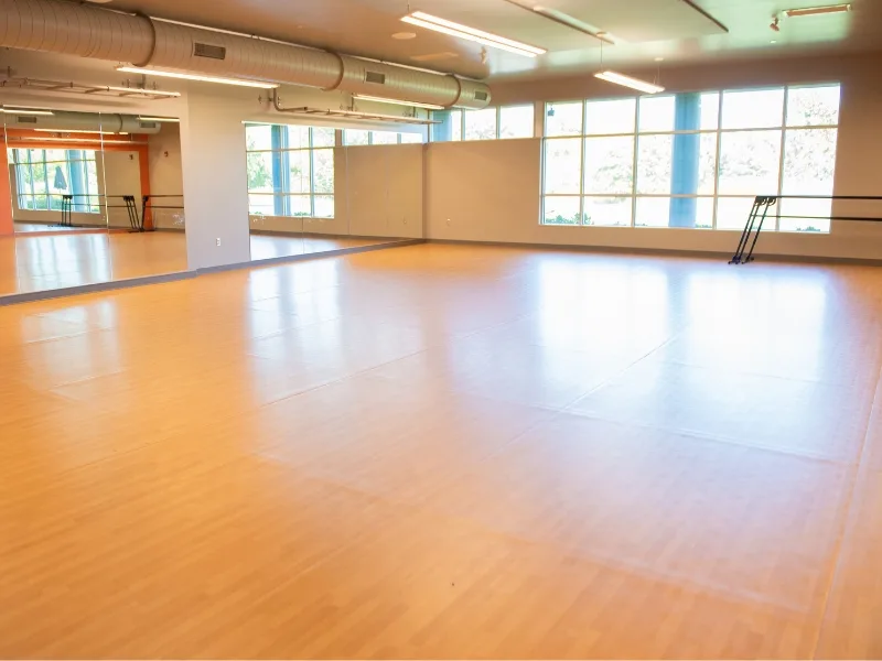 Group exercise studio at the Montco Fitness Center