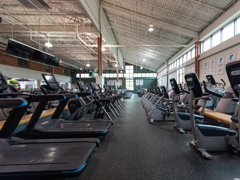 Cardio equipment at Phoenixville Y