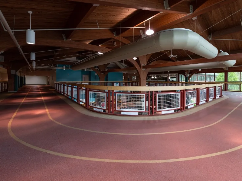 Indoor track at Phoenixville Y