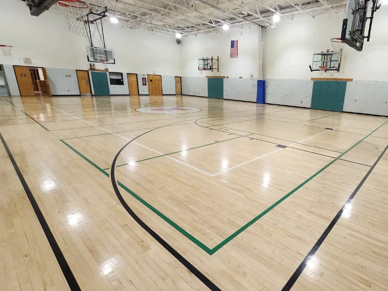 Indoor basketball court at Pottstown Y