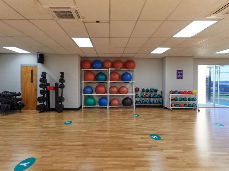 Group exercise studio at Pottstown Y