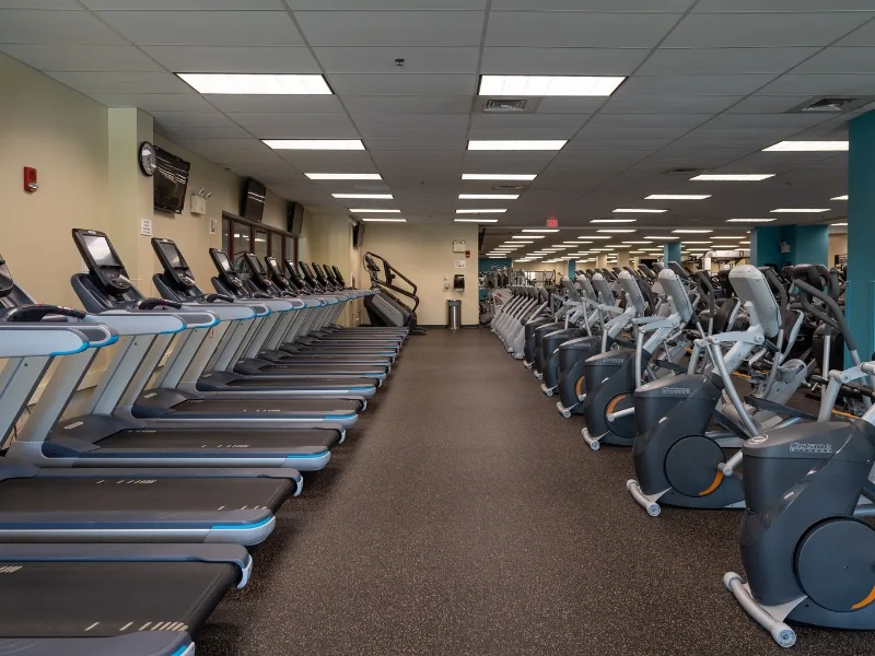 Cardio equipment at Rocky Run Y