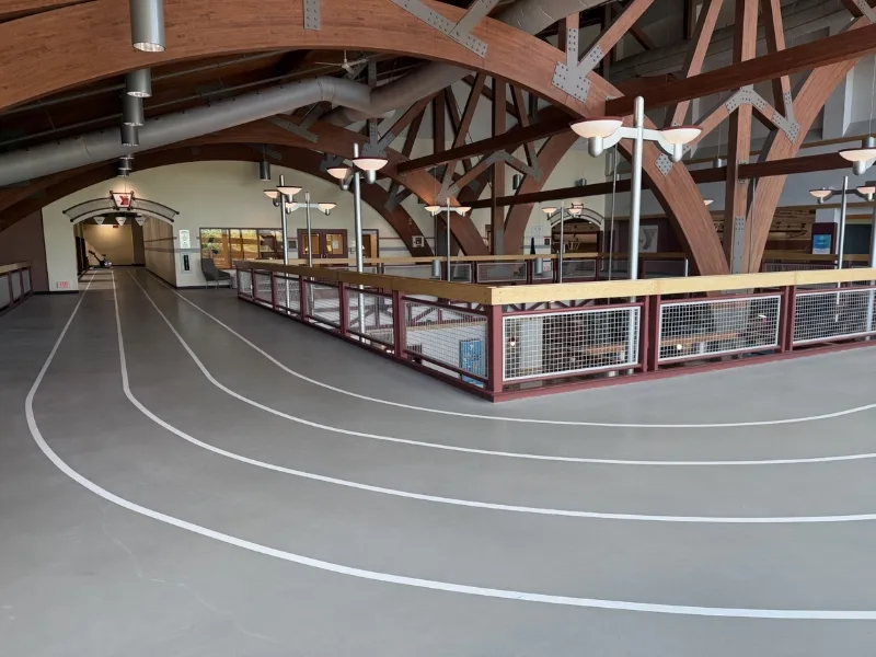 Indoor track at Spring Valley Y