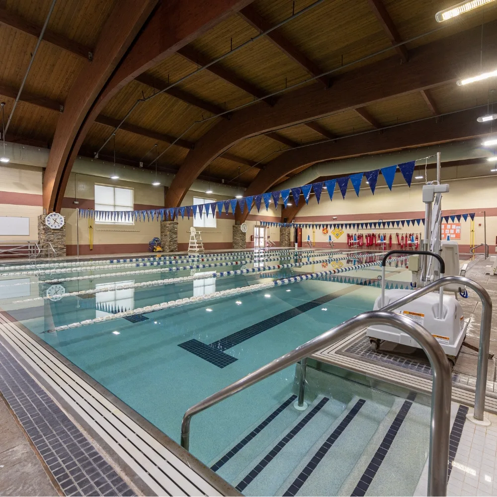 Indoor pool at Spring Valley Y