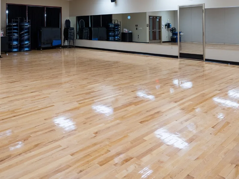 Group exercise studio at Upper Perkiomen Valley Y