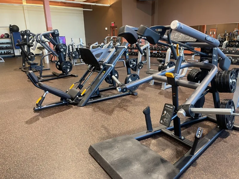 Strength training equipment at Ambler Y