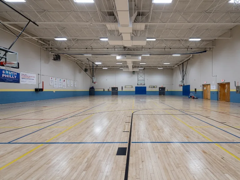 Indoor basketball court Christian Street Y