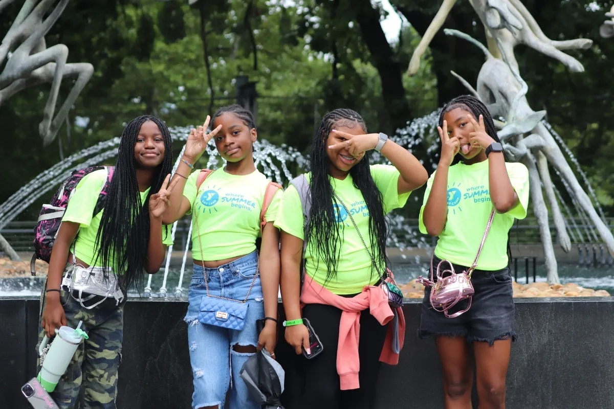 Columbia North Y's summer campers visiting the Philadelphia Zoo