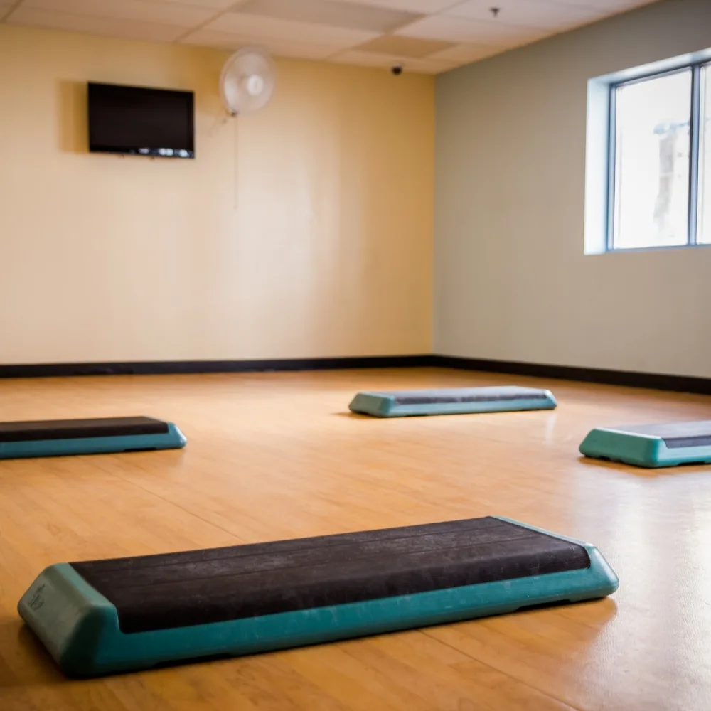 Indoor exercise studio at Columbia North Y