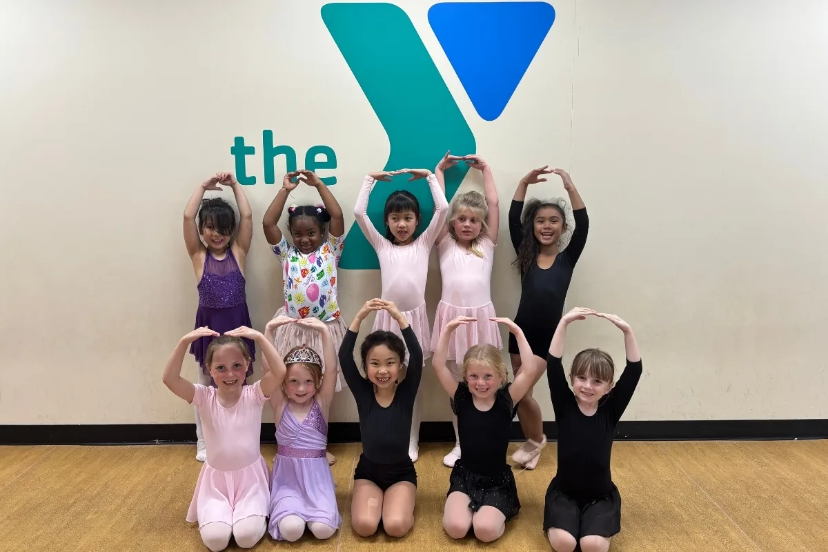 Youth dancers practicing ballet in a studio