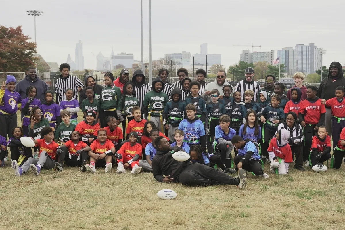NFL Flag Football league group photo.