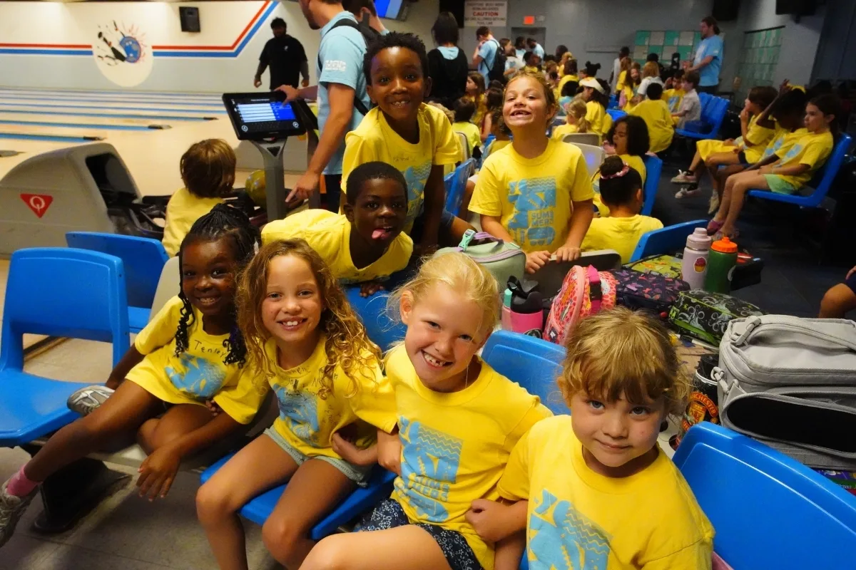 Haverford Y's summer campers bowling on field trip