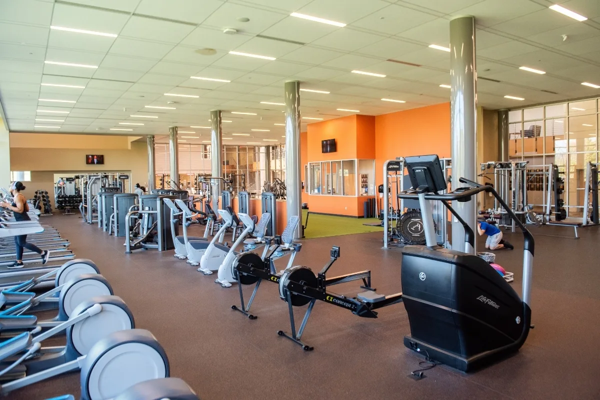 Strength training equipment at Montco Fitness Center
