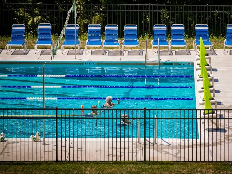 Outdoor lap pool at Upper Perkiomen Valley Y