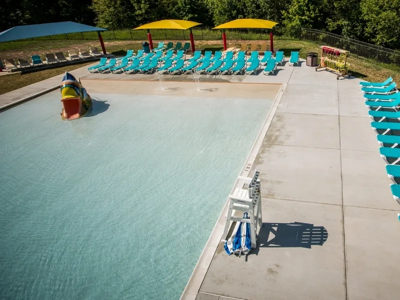 Outdoor kids pool at Upper Perkiomen Valley Y
