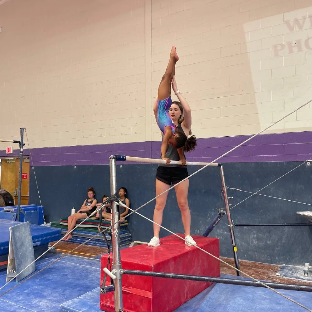 Phoenixville Y's gymnastics training at gymnastics facility
