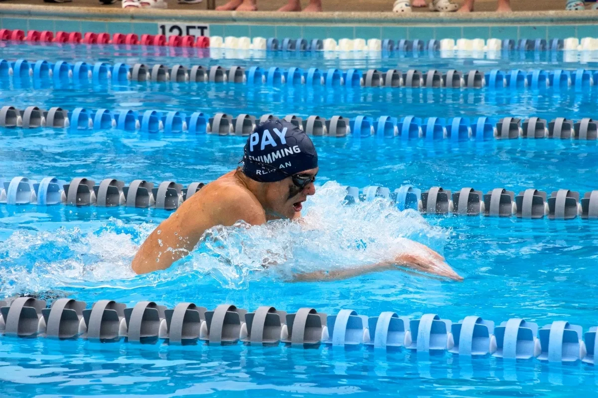 Swim competition at Phoenixville Y's indoor pool
