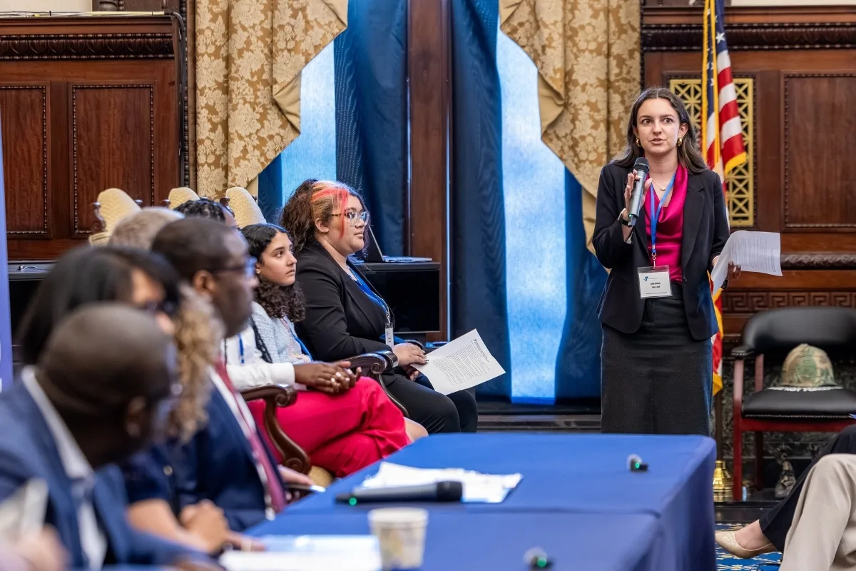 Teen speaking at Teen Leadership summit