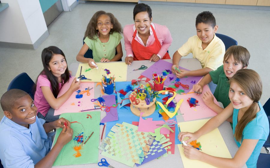 Kids art class