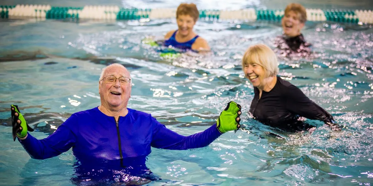 Seniors exercising