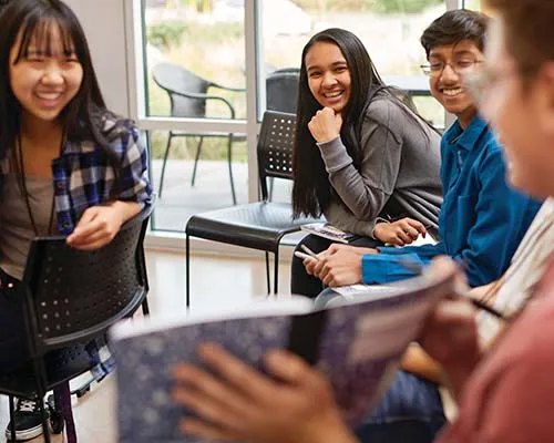 Students hanging out