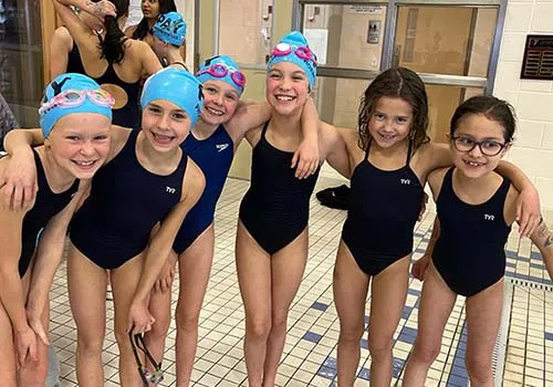 Phoenixville Swim Team at Meet