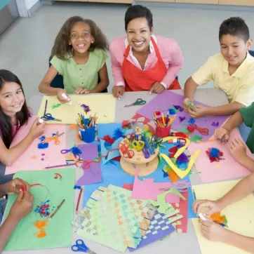 Kids art class