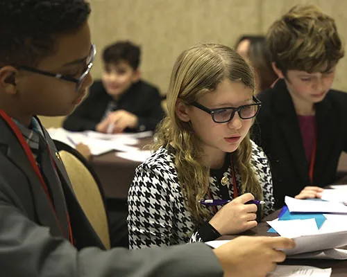 Model United Nations Delegates Working
