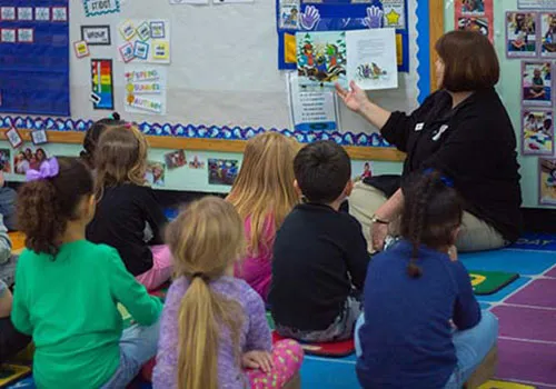 Story time at preschool