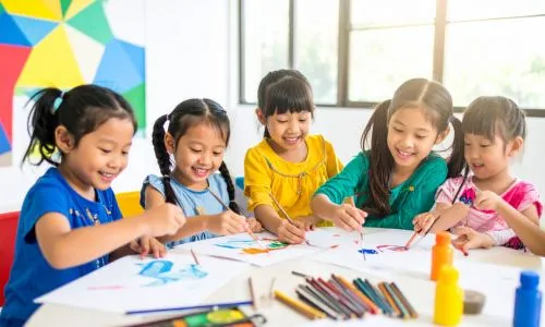 Kids art class