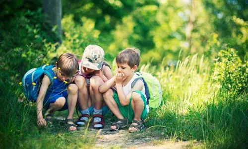 Kids playing outside