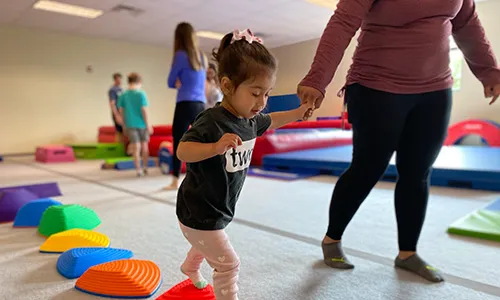 Preschool gymnastics class